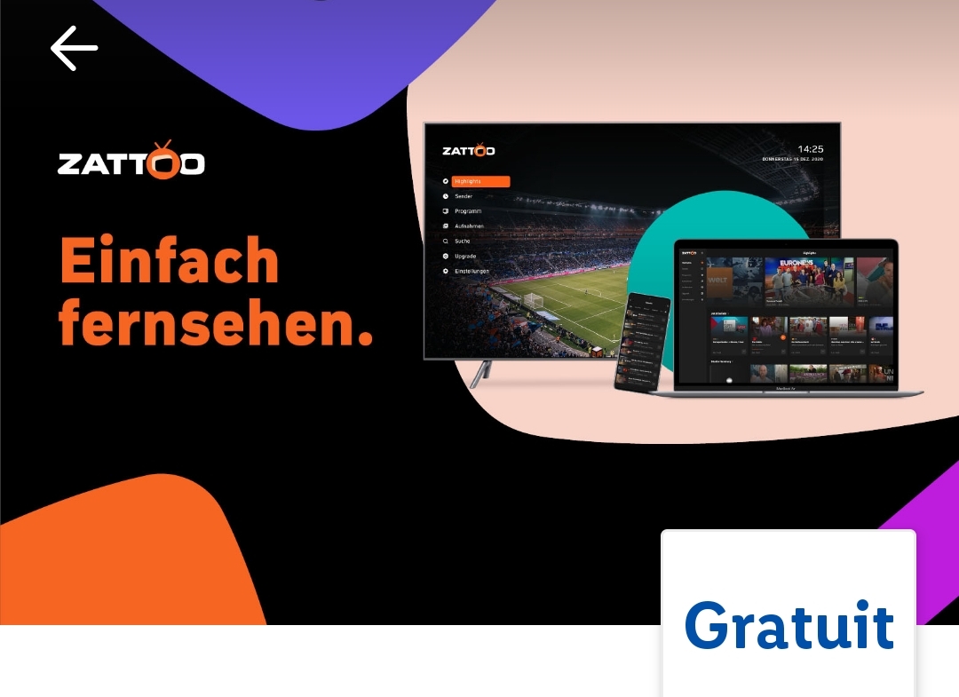 Zattoo/Lidl Plus - 2 mois de streaming TV en Full-HD gratuits - RADIN.ch  échantillon concours gratuit suisse bons plans
