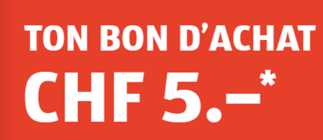 Aldi - Bon de 5 CHF dès 50 CHF d'achat - RADIN.ch échantillon concours  gratuit suisse bons plans